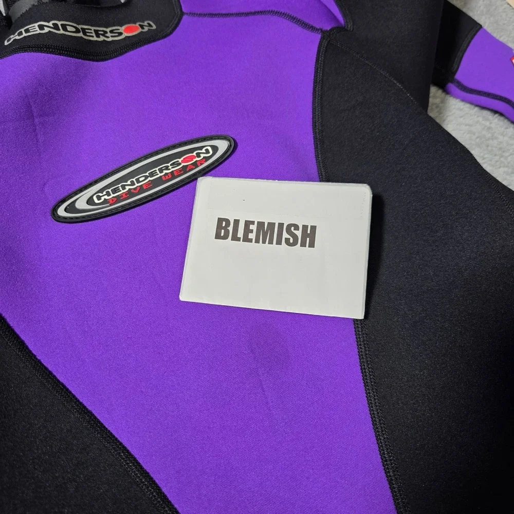 Henderson Womens 8 Wetsuit Purple Black Microprene Full Body Jumpsuit Scuba Surf